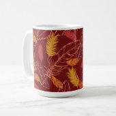Herfst Veren Koffiemok (Voorkant links)