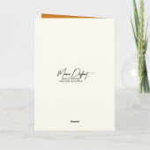 Herfst Verjaardag Eekhoorn Met Een Rode Maple Leaf Kaart (Achterkant)