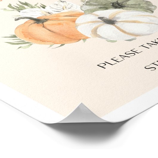 Herfst Verjaardag Fotohokje Bord Poster (Hoek)