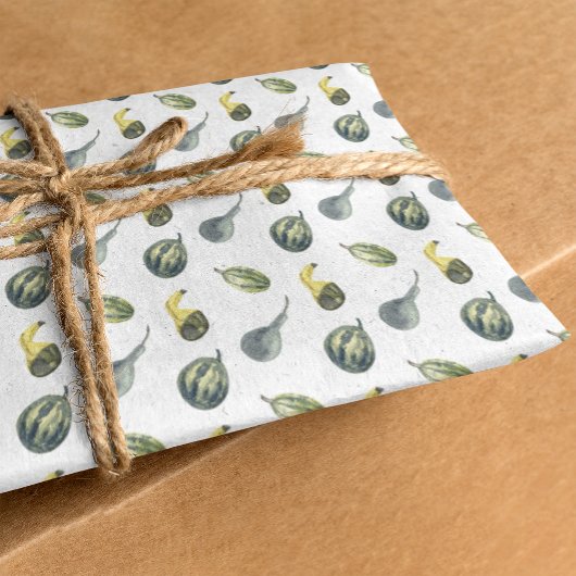 Herfst Verjaardag Herfstfeest Groene Pompoenen Tissuepapier