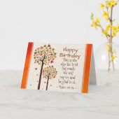 Herfst Verjaardag Inspirerende Bijbel Psalm 118:24 Kaart (Gele Bloem)