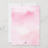 Herfst Verjaardag Uitnodiging - Roze & Sinaasappel (Achterkant)