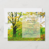 Herfst Verjaardag Uitnodiging Sjabloon (Voorkant)