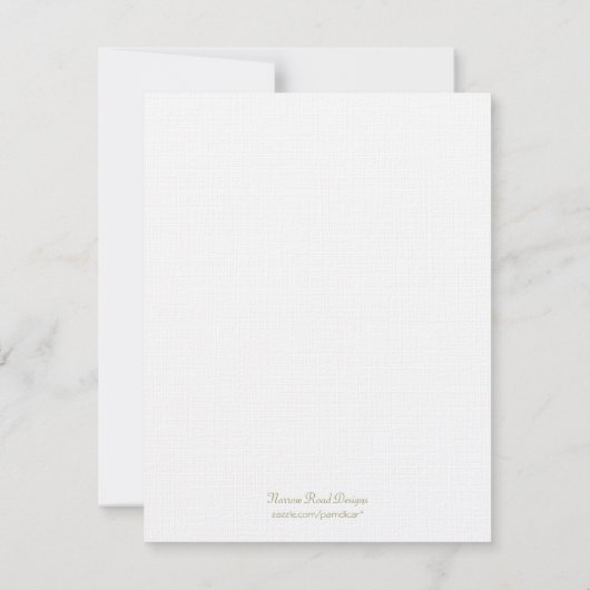 Herfst Verjaardag Uitnodiging Sjabloon (Achterkant)