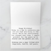 Herfst verjaardag wenskaart kaart (Binnen)