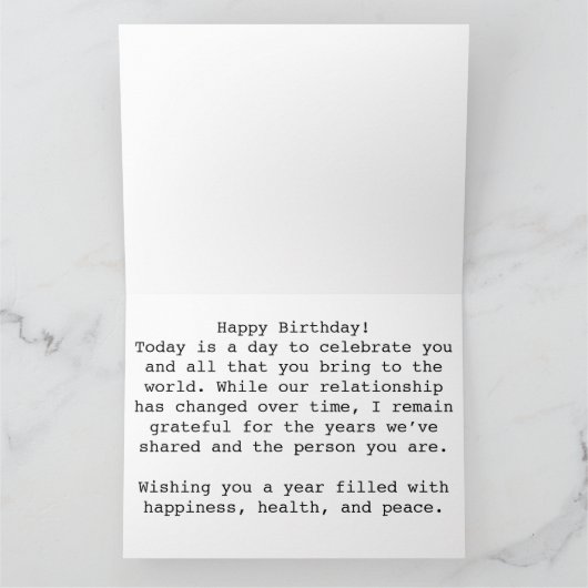 Herfst verjaardag wenskaart kaart (Binnen)