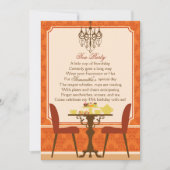 Herfst Verjaardagsthee Party Kaart (Voorkant)