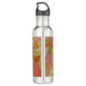 Herfst Verkleurde bloemen Waterfles (Achterkant)