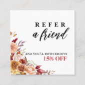 Herfst verkoop vrienden verwijzingskaart aanbevelingskaartje (Voorkant)