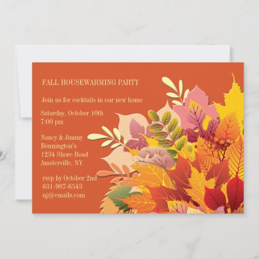 Herfst Verkrachtingsuitnodiging Kaart (Voorkant)