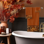 herfst verlaat abstracte grens bad handdoek