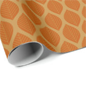 Herfst verlaat art deco cadeaupapier (Rol Hoek)