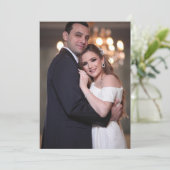 HERFST VERLAAT BRUILOFT FOTO UITNODIGINGEN (Staand voorkant)