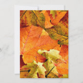 Herfst verlaat de Kaart. Kaart (Voorkant)