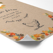 herfst verlaat familie boerderij kraft poster (Hoek)