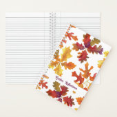 Herfst verlaat Golden Reflections Journal Notitieboek (Binnen)