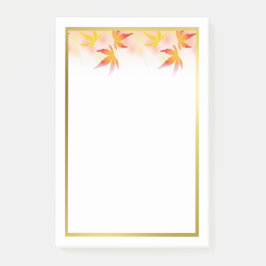 Herfst verlaat gouden rand | Herfst Seizoensgebond Post-it® Notes