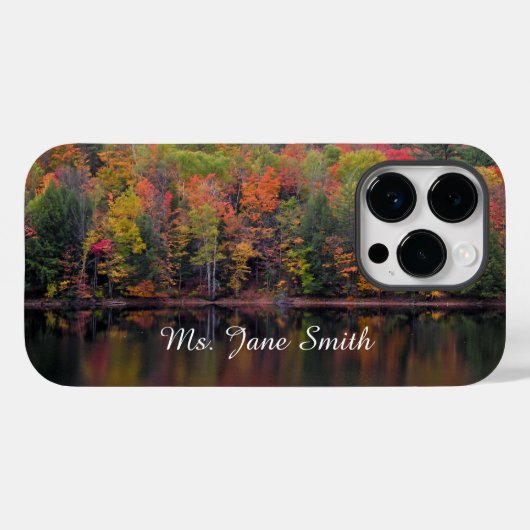 Herfst verlaat Herfst kleur mobiele telefoon case (Achterkant (horizontaal))