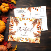 Herfst verlaat Herfst rustieke Thanksgiving Feestdagenkaart