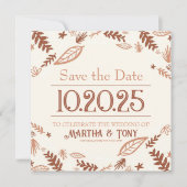 Herfst verlaat Herfst Save the Date (Voorkant)