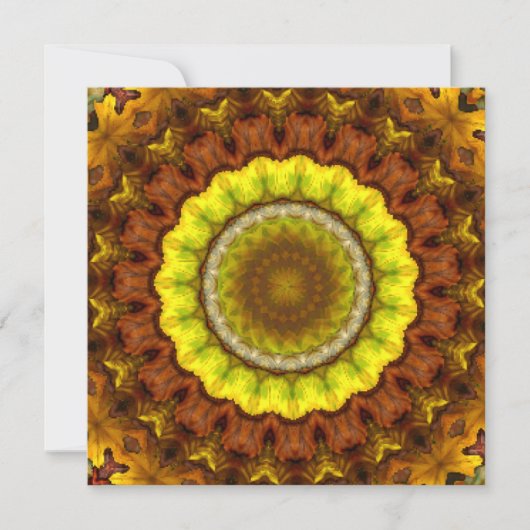 Herfst verlaat Kaleidoscope Mandala (Voorkant)