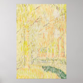 Herfst verlaat landschapsschetskunst poster (Voorkant)