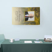 Herfst verlaat Lane Viering van het leven begrafen Spandoek (Beurs)