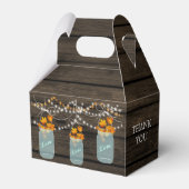 Herfst verlaat Mason Jar Wedding Favor Box Bedankdoosjes (Voorkant Zijde)