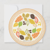 Herfst Verlaat najaar Thanksgiving Invitaties Kaart (Achterkant)