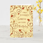 Herfst verlaat nicht verjaardag kaart (Gele Bloem)