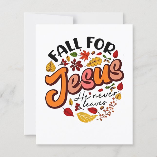 Herfst verlaat nooit de Herfst Thanksgiving (Voorkant)
