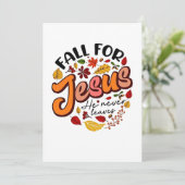 Herfst verlaat nooit de Herfst Thanksgiving Kaart (Staand voorkant)