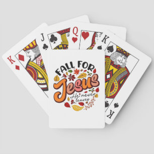 Herfst verlaat nooit de Herfst Thanksgiving Pokerkaarten