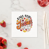 Herfst verlaat nooit de Herfst Thanksgiving Servet (Insitu)