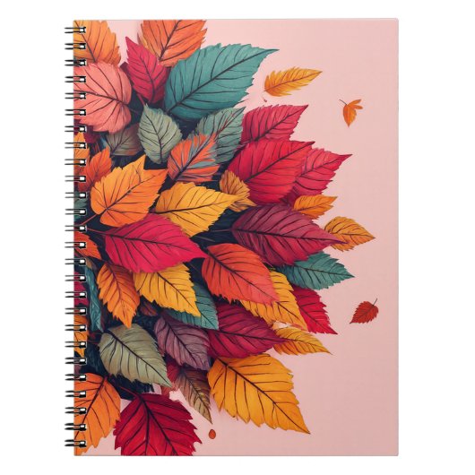 Herfst verlaat ontwerptijdschrift notitieboek (Voorkant)