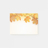 Herfst Verlaat Oranje Herfst Rustiek Land Post-it® Notes (Voorkant)