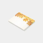 Herfst Verlaat Oranje Herfst Rustiek Land Post-it® Notes (Schuin)