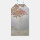 Herfst verlaat rustieke bruiloft cadeaulabel (Achterkant)