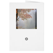 Herfst verlaat rustieke bruiloft Dank u (Achterkant)