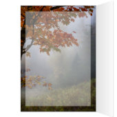 Herfst verlaat rustieke bruiloft Dank u (Binnen (Links))