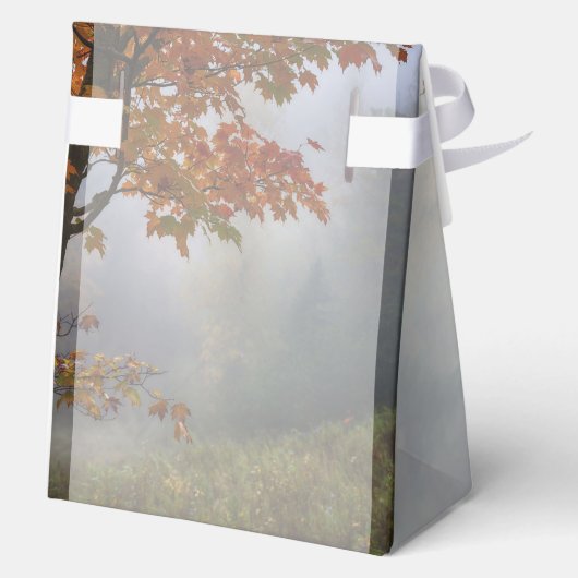 Herfst verlaat rustieke bruiloft gunstboxen bedankdoosjes (Achterkant)