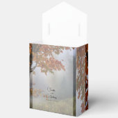 Herfst verlaat rustieke bruiloft gunstboxen bedankdoosjes (Open)