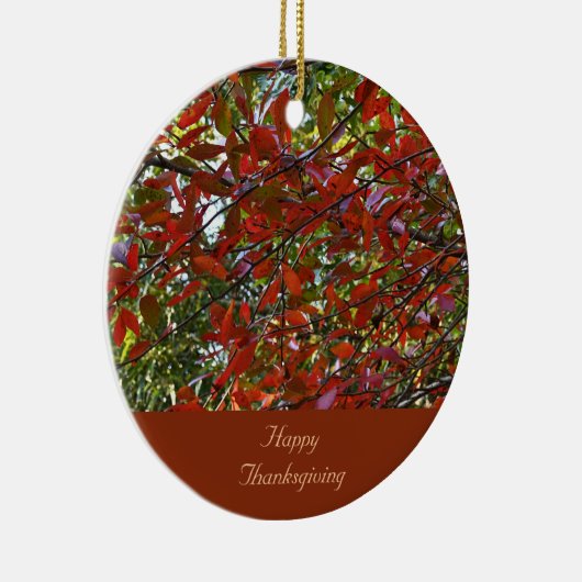 Herfst verlaat Thanksgiving Ornament (Rechts)