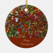 Herfst verlaat Thanksgiving Ornament (Voorkant)