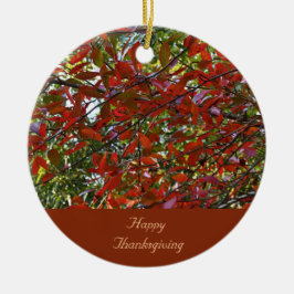 Herfst verlaat Thanksgiving Ornament