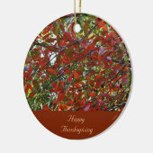 Herfst verlaat Thanksgiving Ornament (Links)