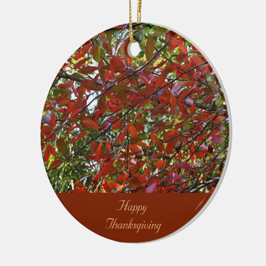 Herfst verlaat Thanksgiving Ornament (Links)