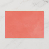 Herfst verlaat Thanksgiving Place Card Informatiekaartje (Achterkant)