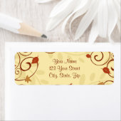 Herfst Verlaat Thanksgiving retour adreslabels Etiket (Insitu)