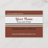 Herfst verlaat Visitekaartje Dame en Hond (Achterkant)